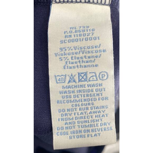 Boden Mini Dress Tunic Empire Waist V Neck Colorful Abstract Floral Print Blue 6 - Picture 7 of 7